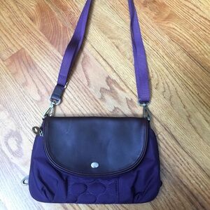 Mosey Purple Quilted Crosbody Purse Handbag Bag
